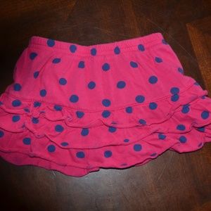 Carter's Pink and Blue Polka Dot Skort